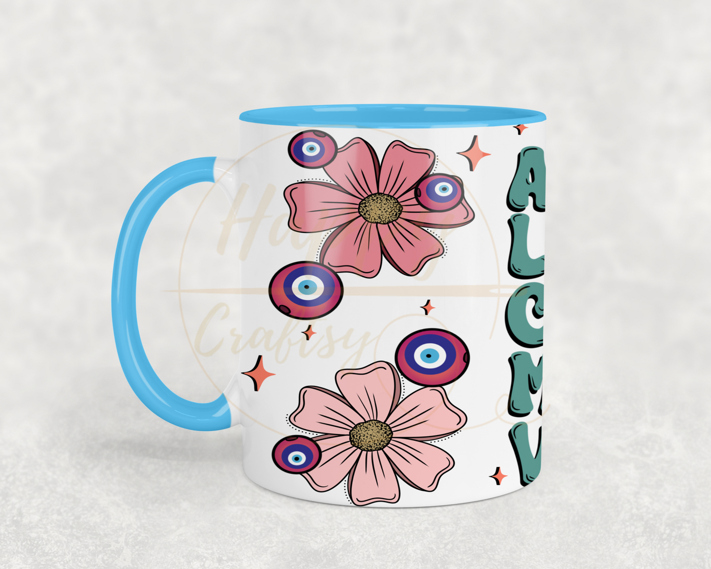 A Otro Lado-517 Mugs - 517-11OZ-Light Blue