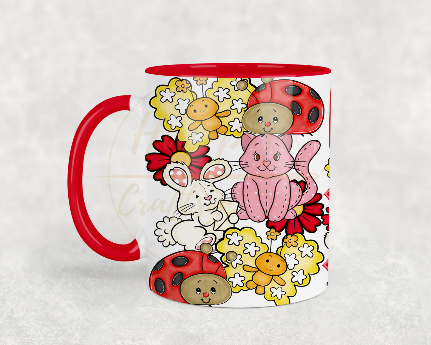 Sweet Berry Garden Friends-554 Mugs - 554-11OZ-Red