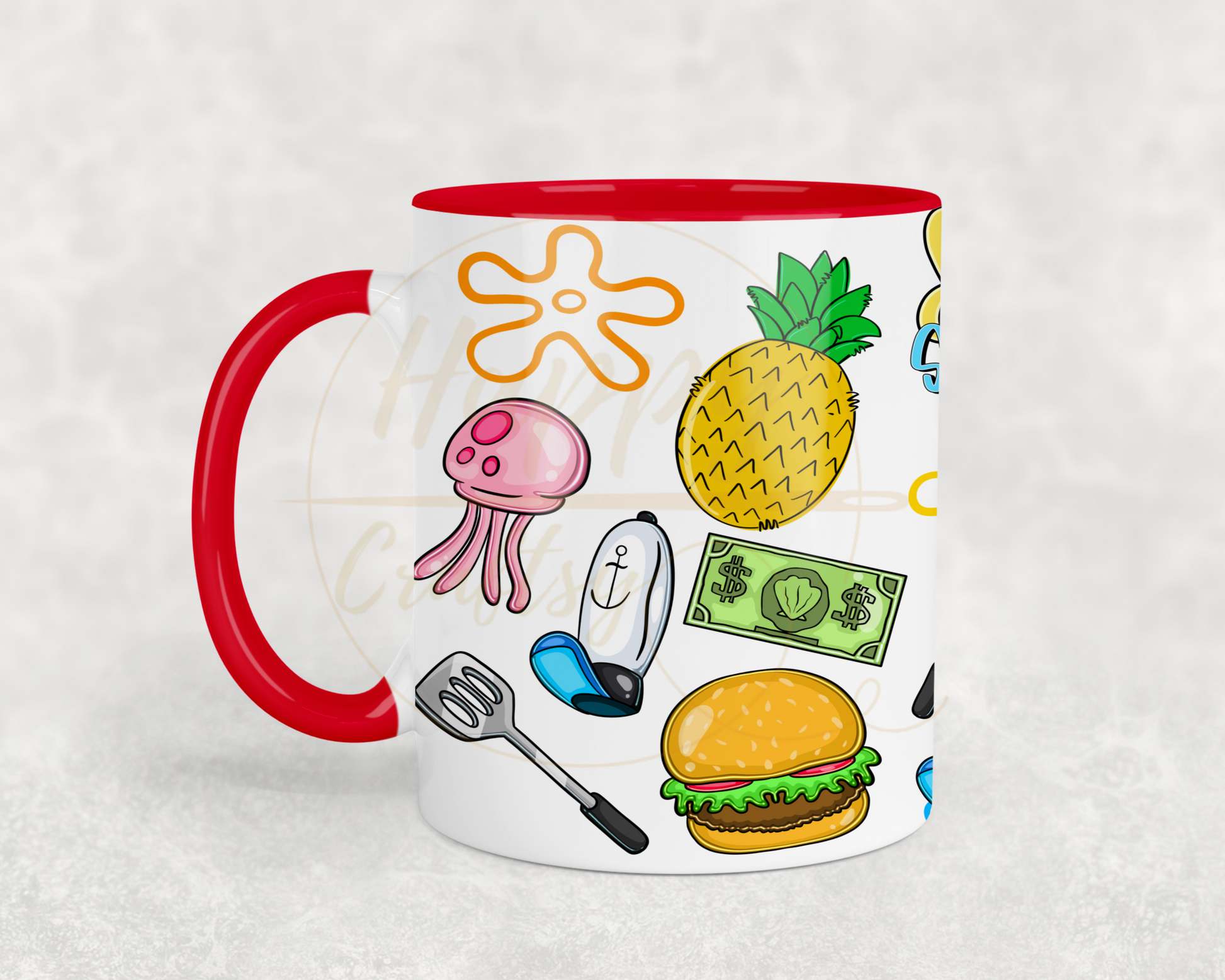 Undersea Fun Vibes-557 Mugs - 557-11OZ-Red