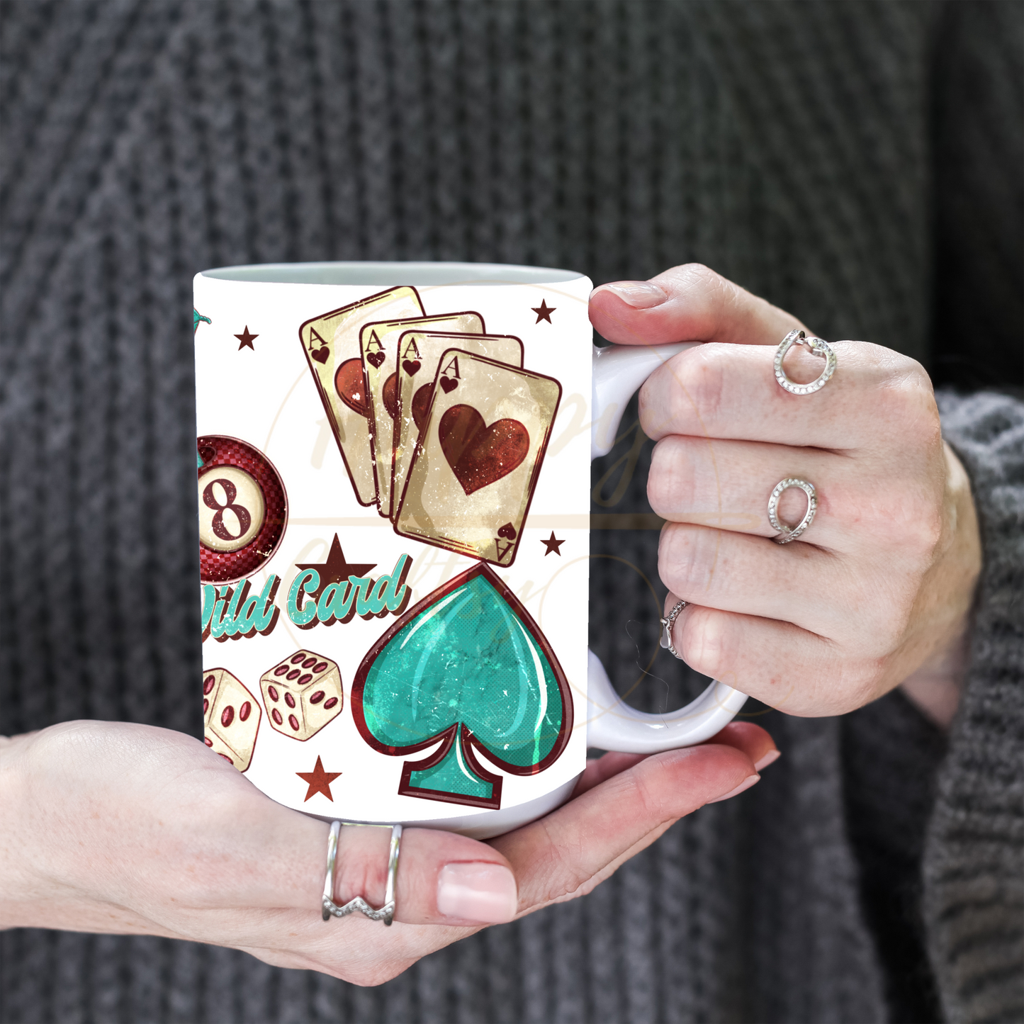 Wild Card-345 Mugs - 345-15OZ-White