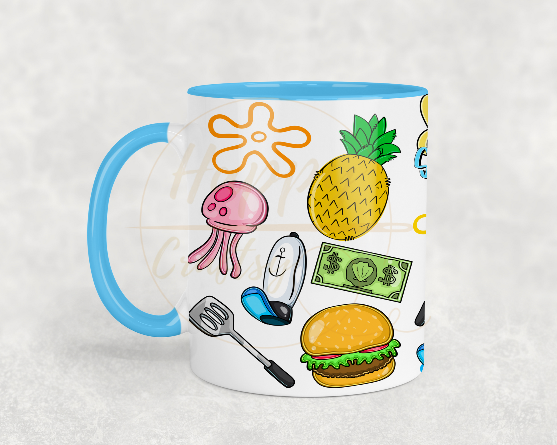 Undersea Fun Vibes-557 Mugs - 557-11OZ-Light Blue