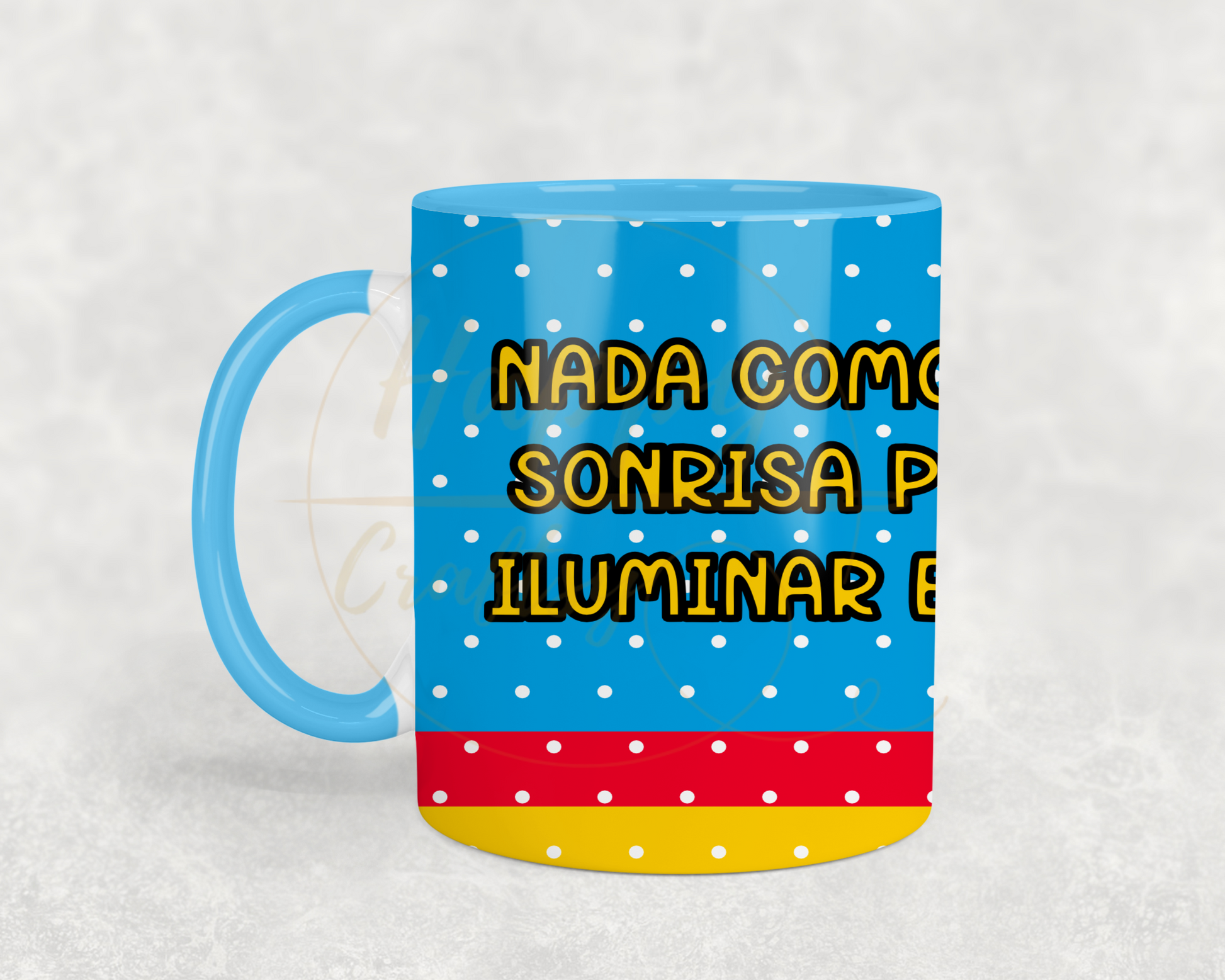Sunny Smile Vibes-493 Mugs - 493-11OZ-Light Blue