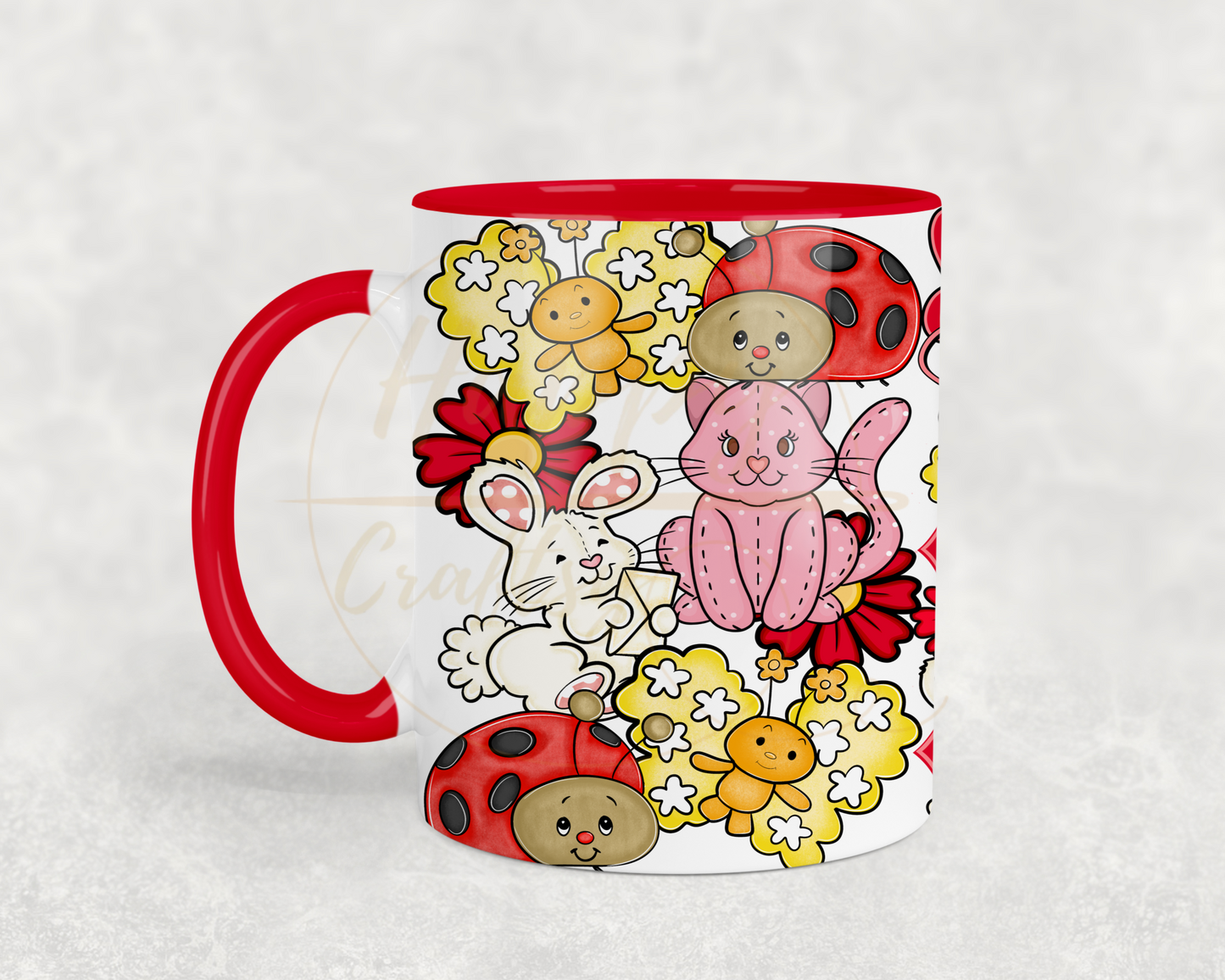 Strawberry Blossom Cottage.-551 Mugs - 551-11OZ-Red