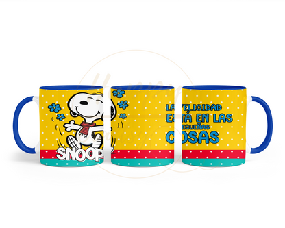 Joyful Dot Pattern Escape-491 Mugs - 491-11OZ-Dark Blue