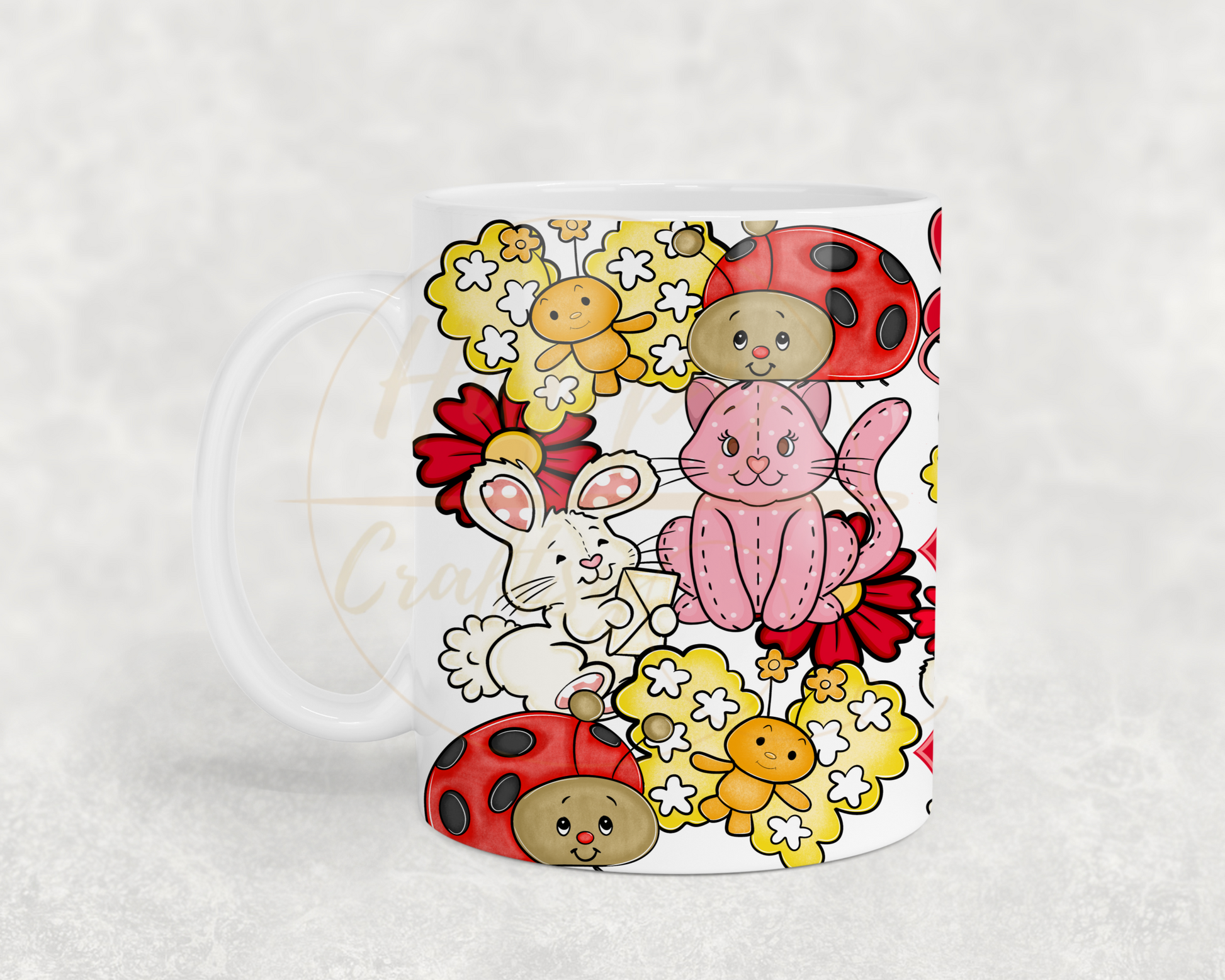 Strawberry Blossom Cottage.-551 Mugs - 551-11OZ-White