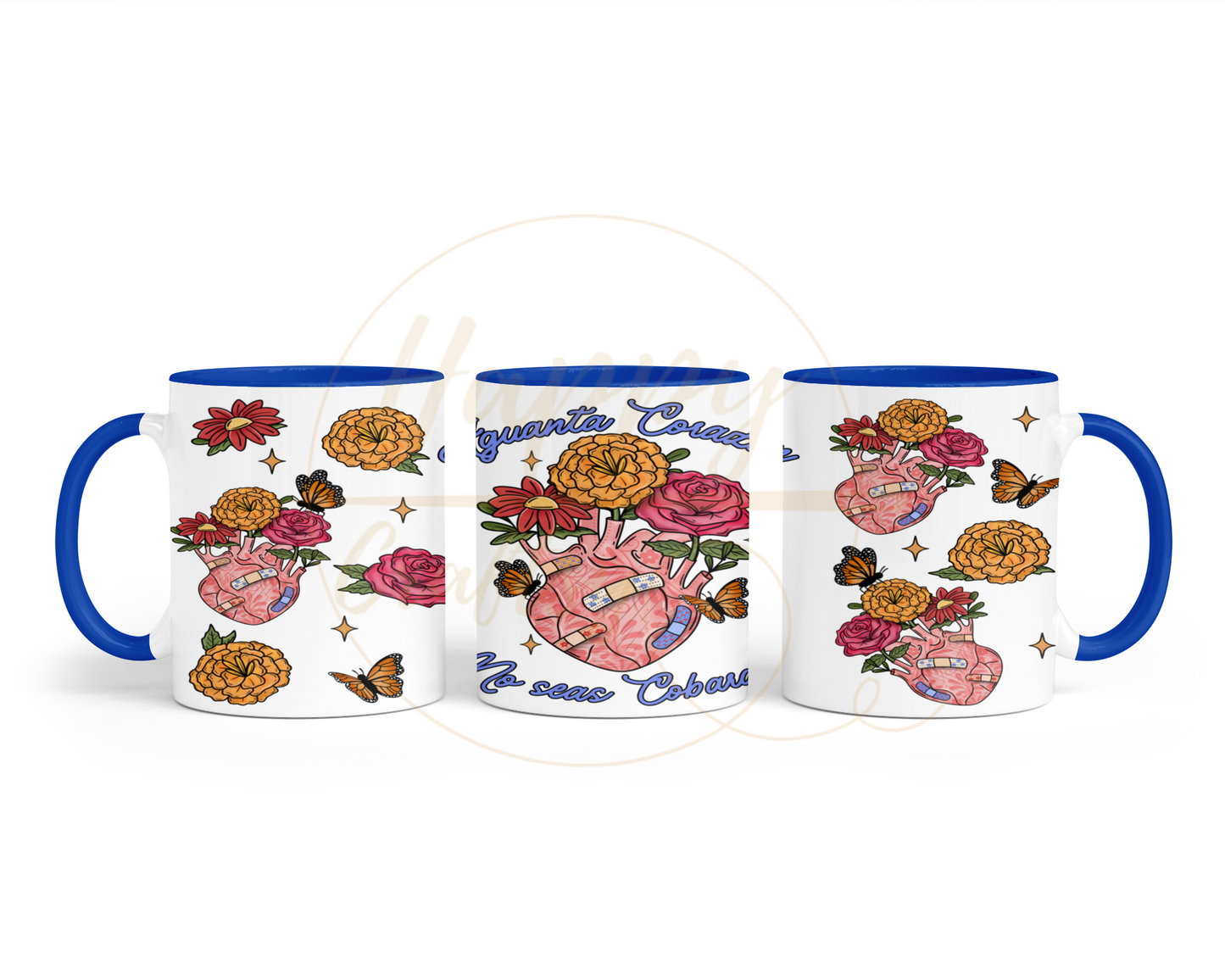 Aguanta Corazon-504 Mugs - 504-11OZ-Dark Blue