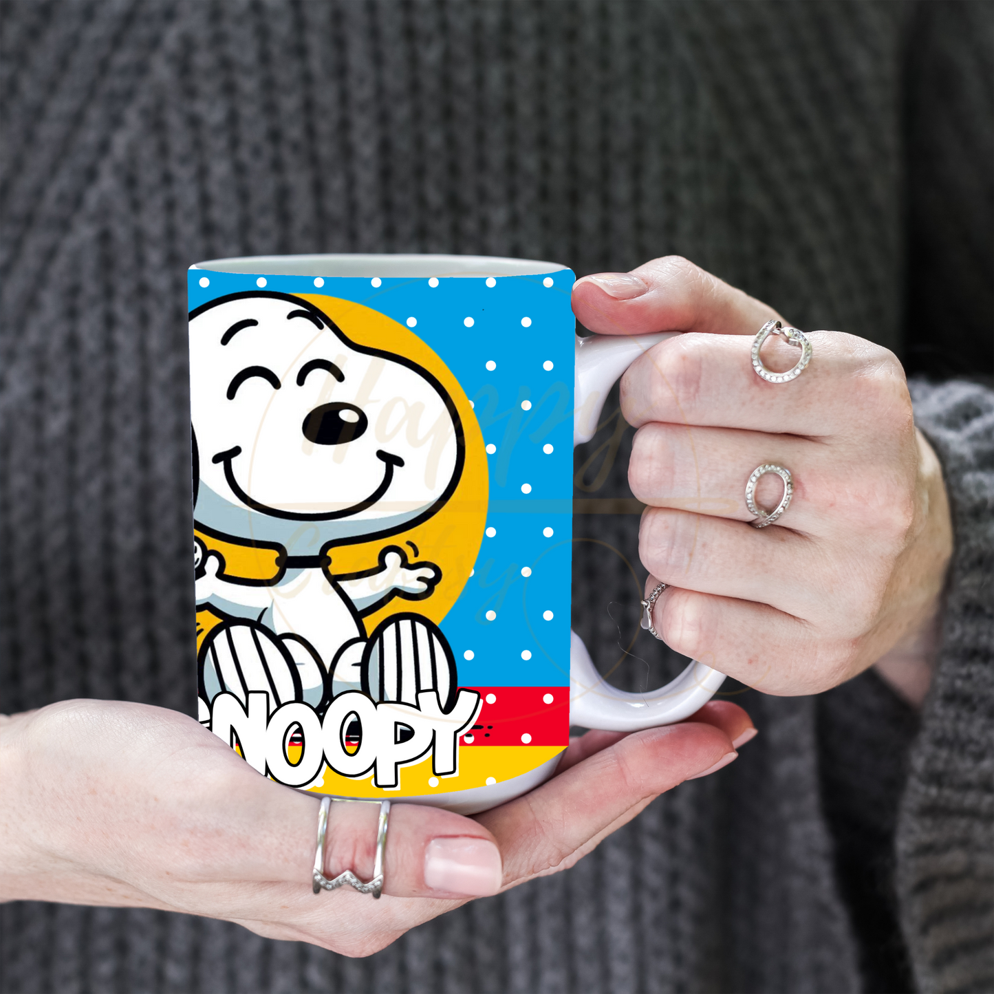 Sunny Smile Vibes-493 Mugs - 493-15OZ-White