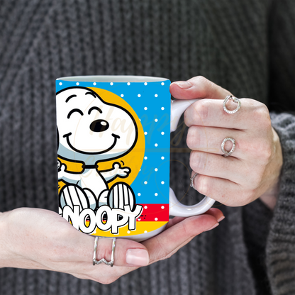 Sunny Smile Vibes-493 Mugs - 493-15OZ-White