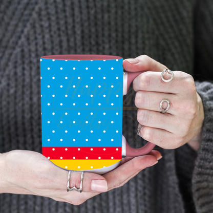 Retro Pirate Super Hero-487 Mugs - 487-15OZ-Pink