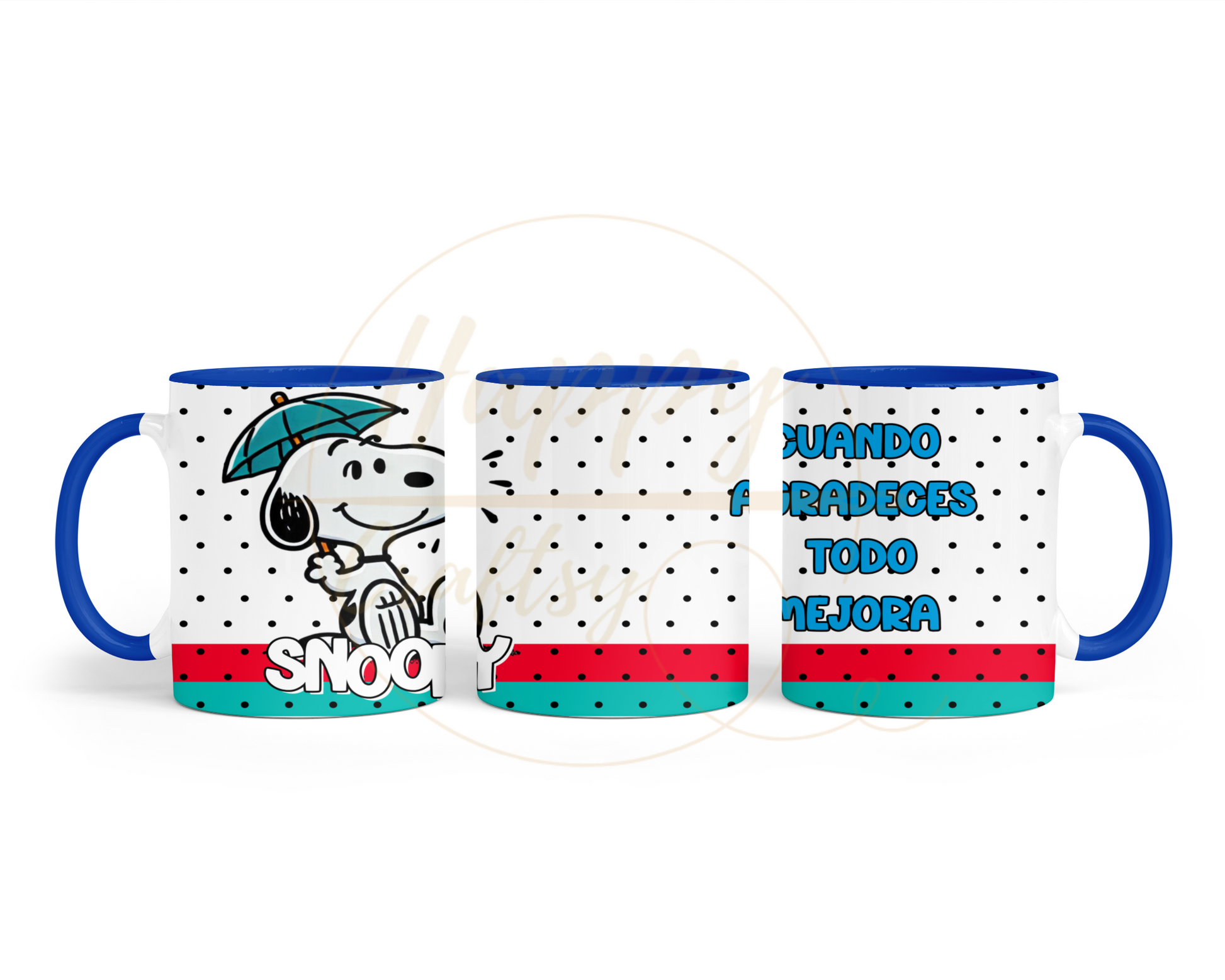 Umbrella Raindrop Joy-492 Mugs - 492-11OZ-Dark Blue