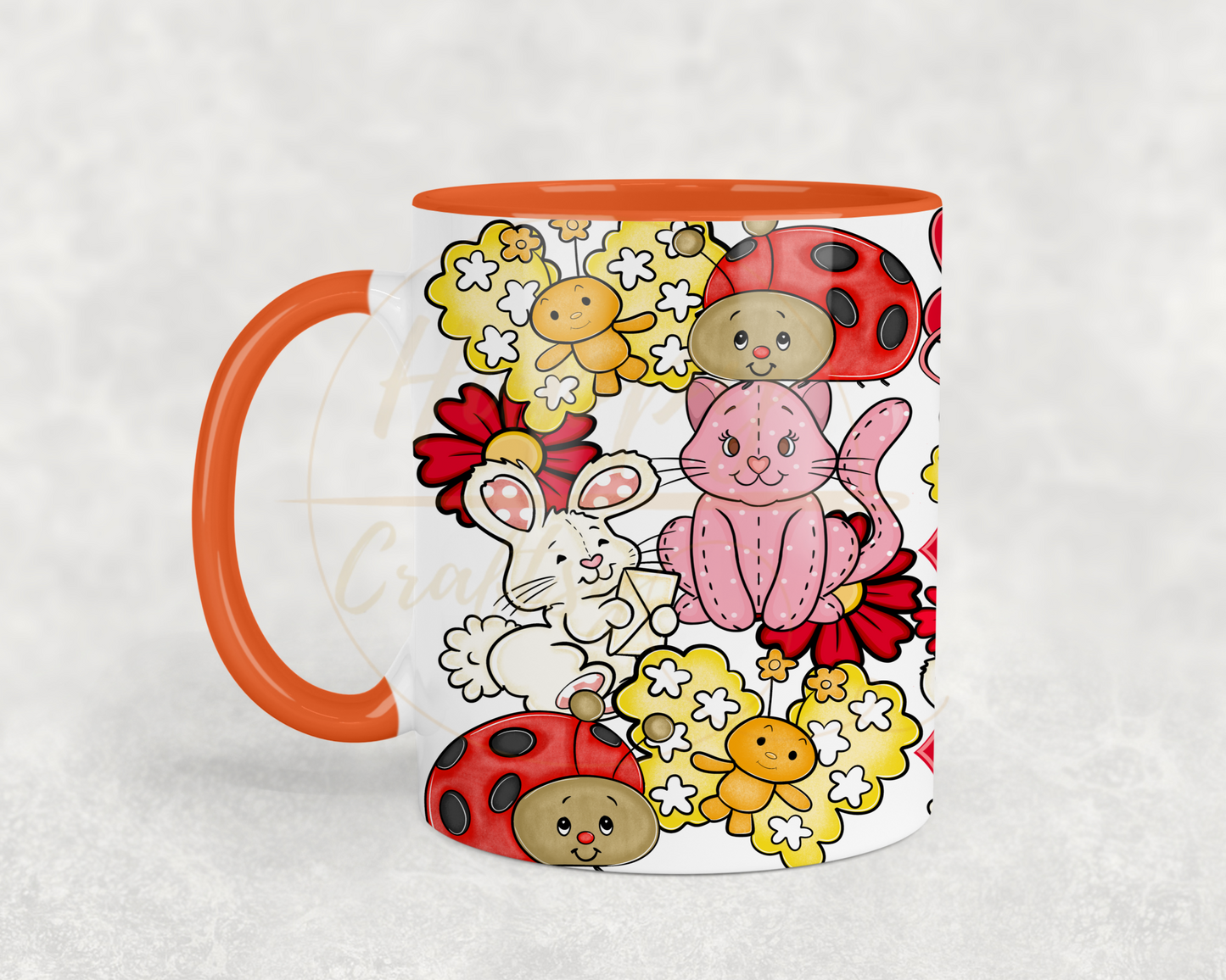 Strawberry Blossom Cottage.-551 Mugs - 551-11OZ-Orange