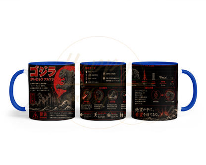 Godzilla Kaiju Alpha-356 Mugs - 356-11OZ-Dark Blue