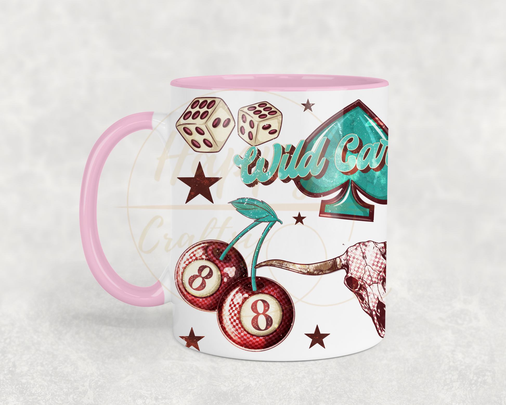 Wild Card-345 Mugs - 345-11OZ-Pink