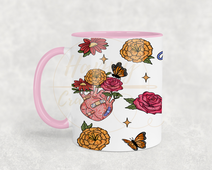 Aguanta Corazon-504 Mugs - 504-11OZ-Pink