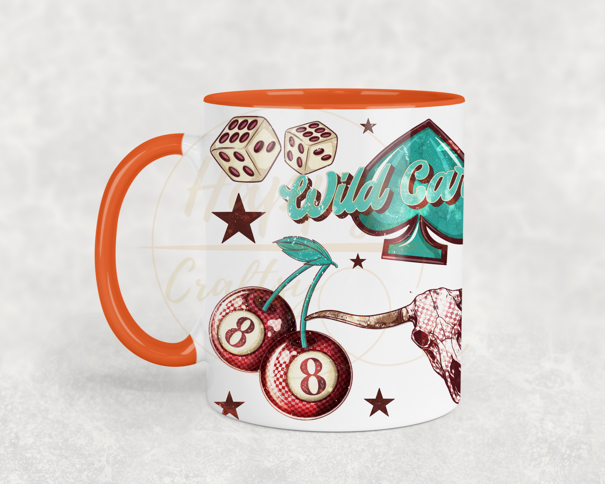 Wild Card-345 Mugs - 345-11OZ-Orange