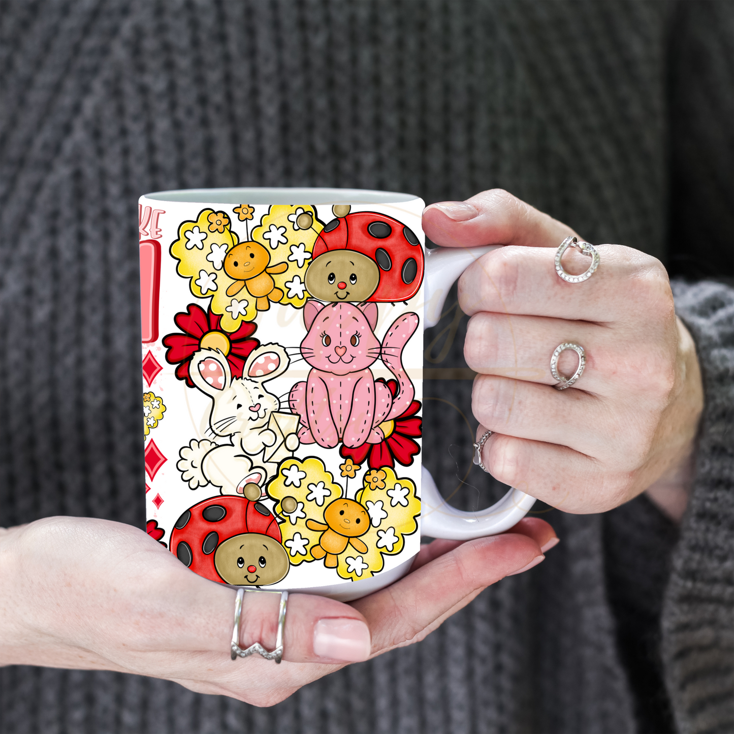 Sweet Berry Garden Friends-554 Mugs - 554-15OZ-White