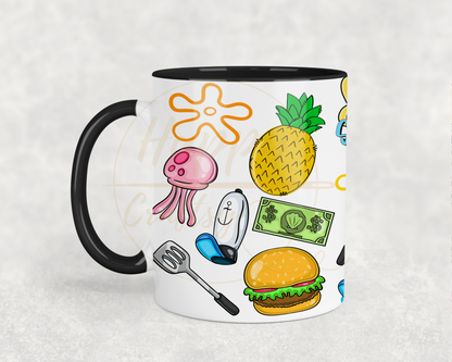 Undersea Fun Vibes-557 Mugs - 557-11OZ-Black