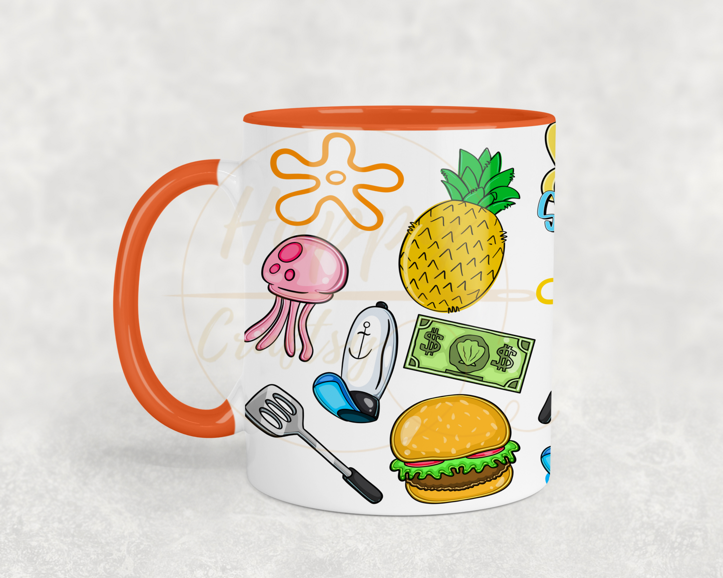 Undersea Fun Vibes-557 Mugs - 557-11OZ-Orange