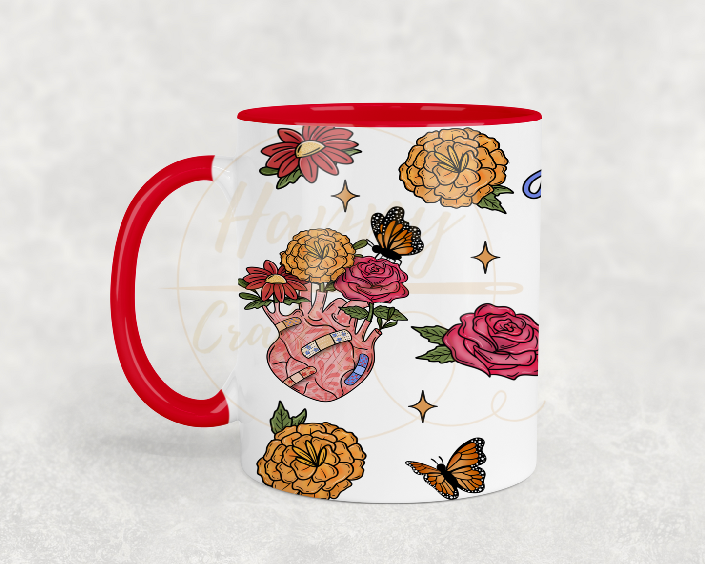 Aguanta Corazon-504 Mugs - 504-11OZ-Red