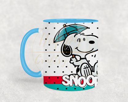 Umbrella Raindrop Joy-492 Mugs - 492-11OZ-Light Blue