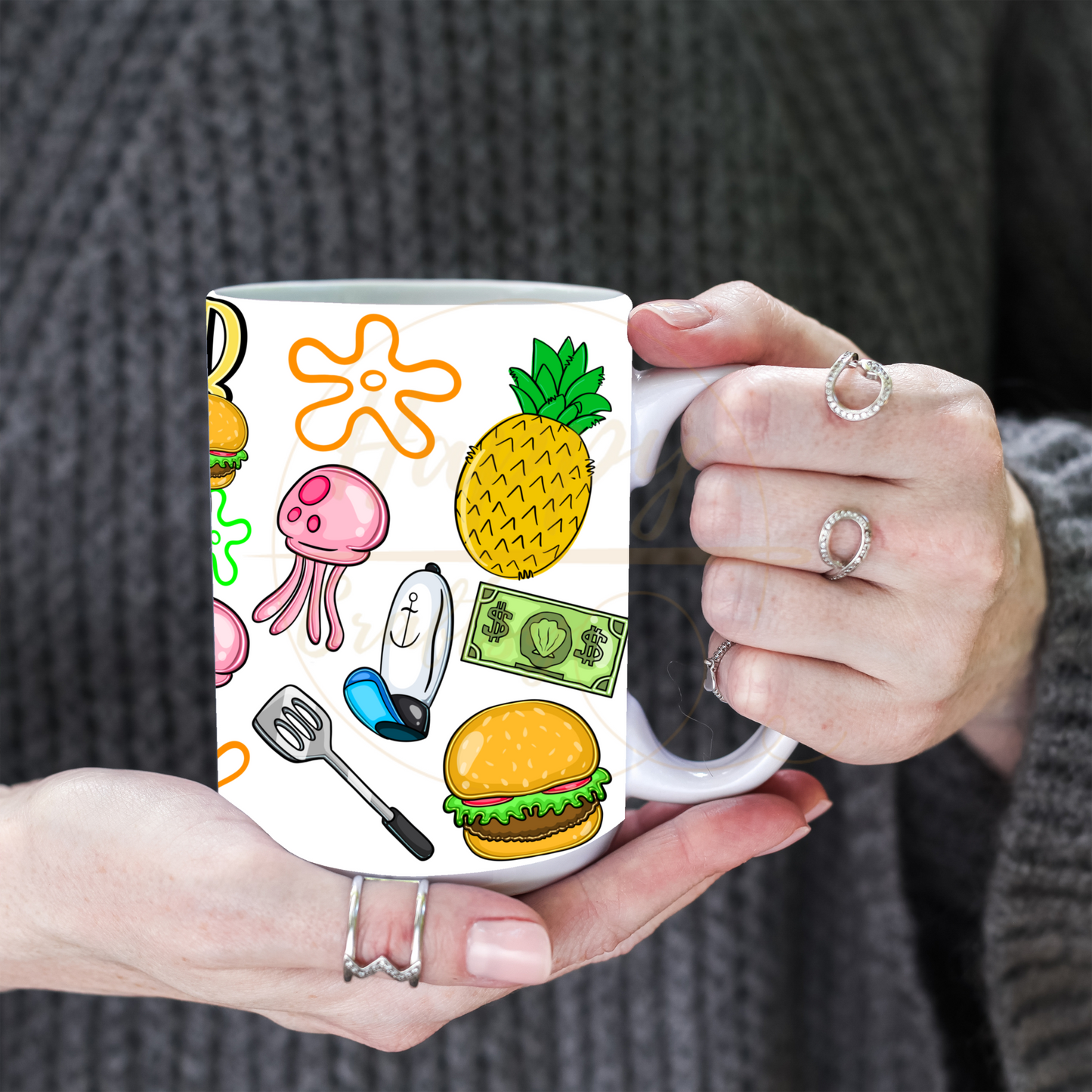 Undersea Fun Vibes-557 Mugs - 557-15OZ-White
