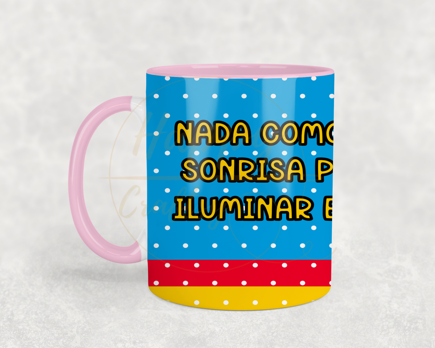 Sunny Smile Vibes-493 Mugs - 493-11OZ-Pink