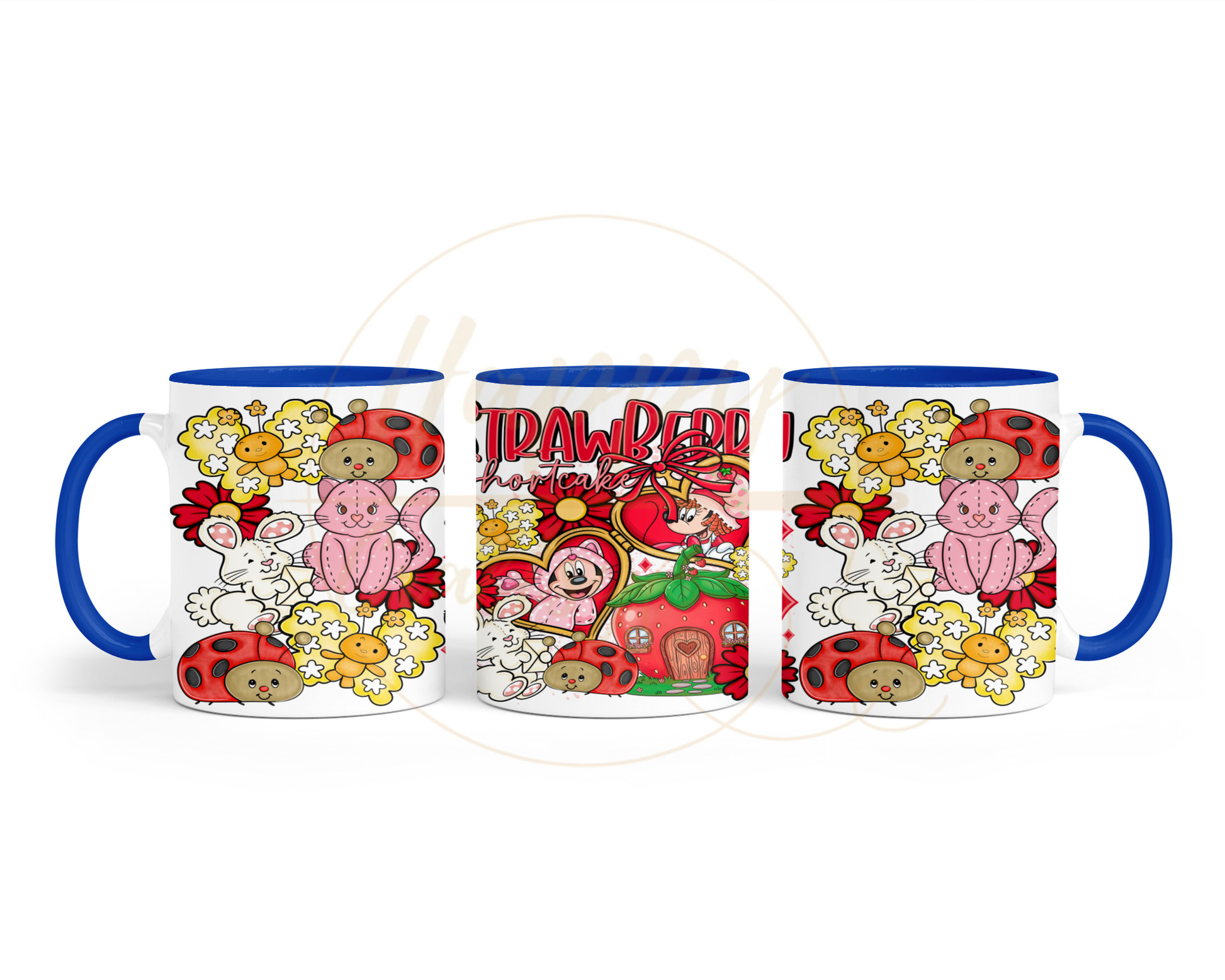 Strawberry Blossom Cottage.-551 Mugs - 551-11OZ-Dark Blue