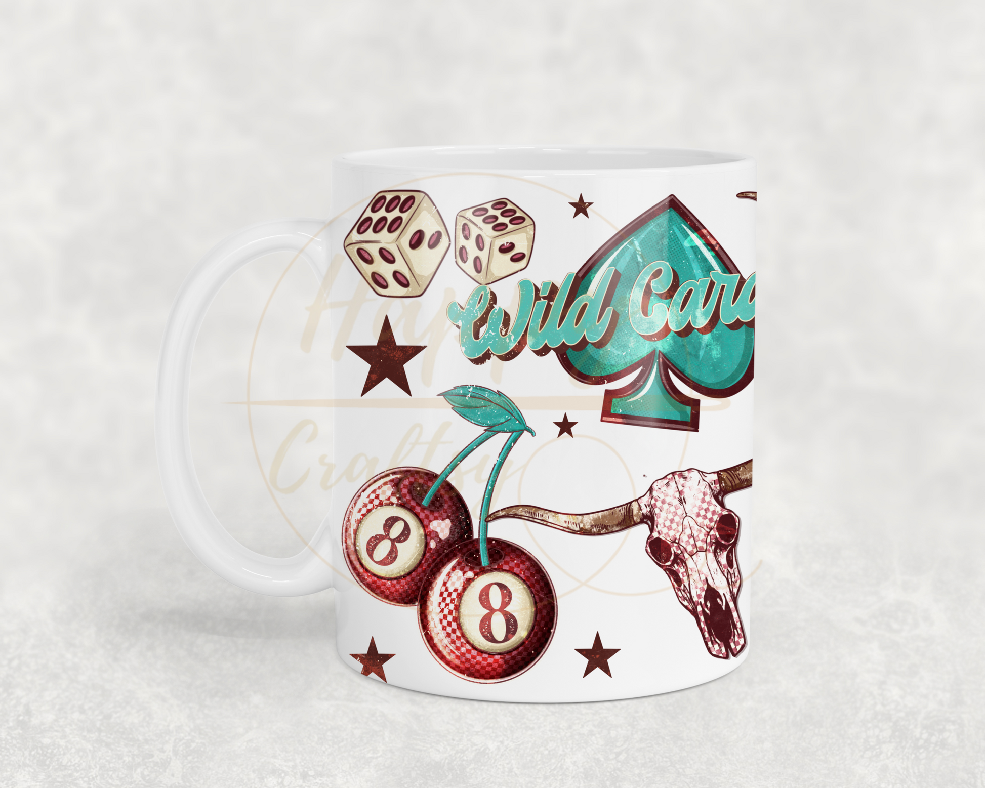 Wild Card-345 Mugs - 345-11OZ-White