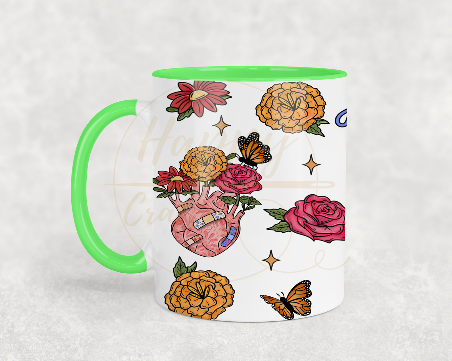 Aguanta Corazon-504 Mugs - 504-11OZ-Green