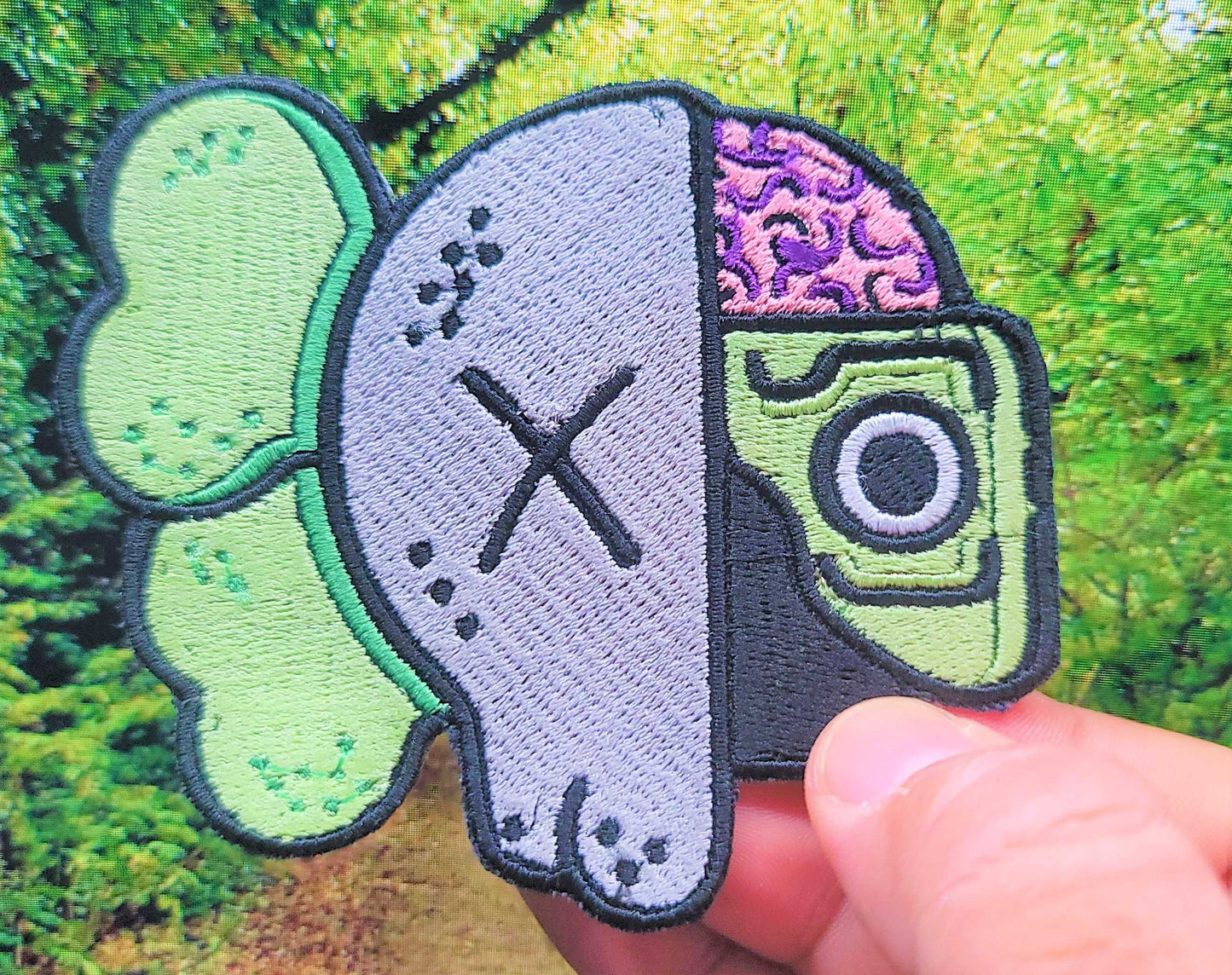 Embroidered Patch KawFace - embroidered patch
