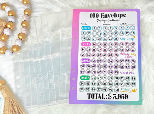 100 Envelope Savings Challenge