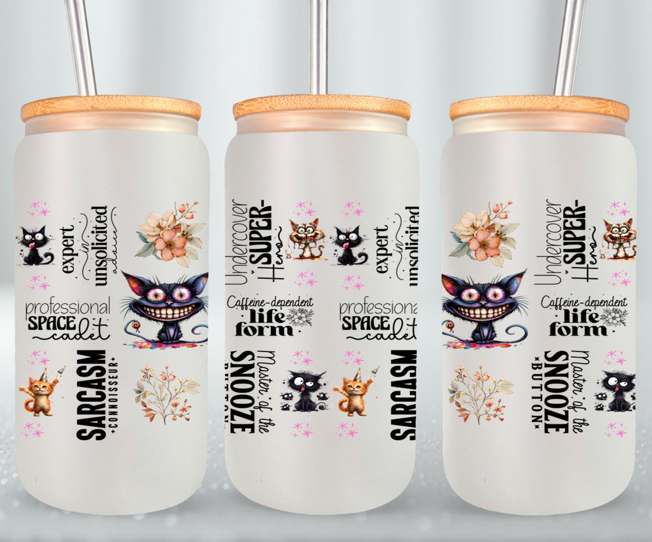 Sarcasm Connoisseur-9906 - glass can