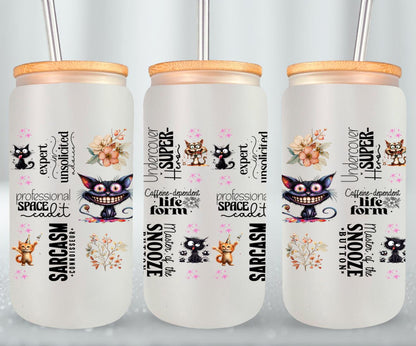 Sarcasm Connoisseur-9906 - glass can