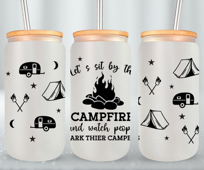 Adventure Camping - glass can