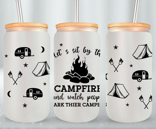 Adventure Camping - glass can