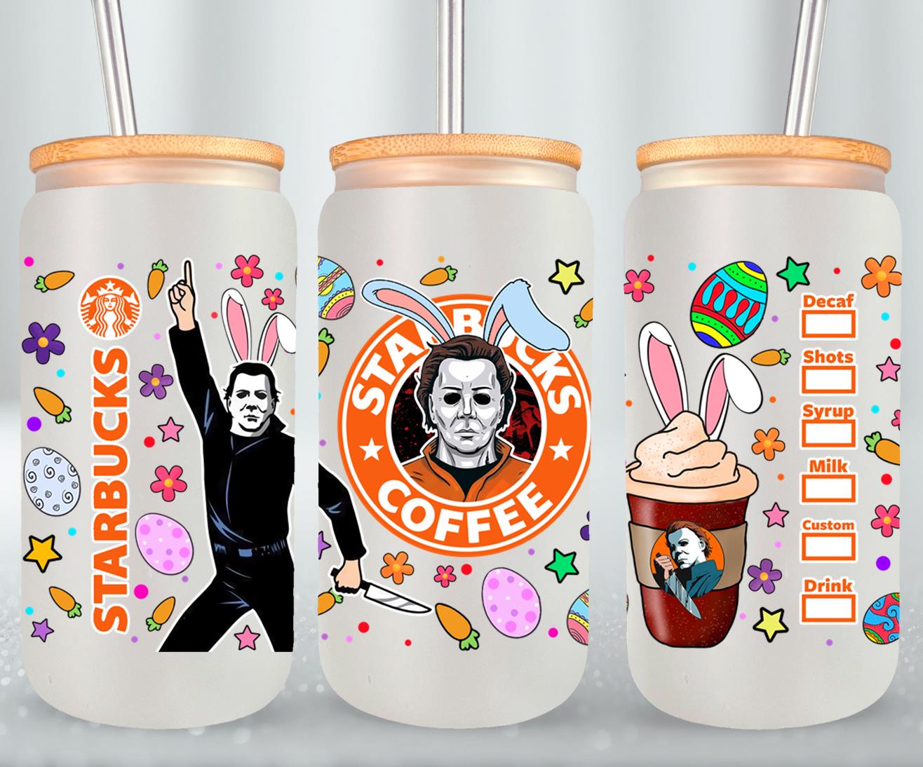 Easter Michael Myers-10339 - glass can