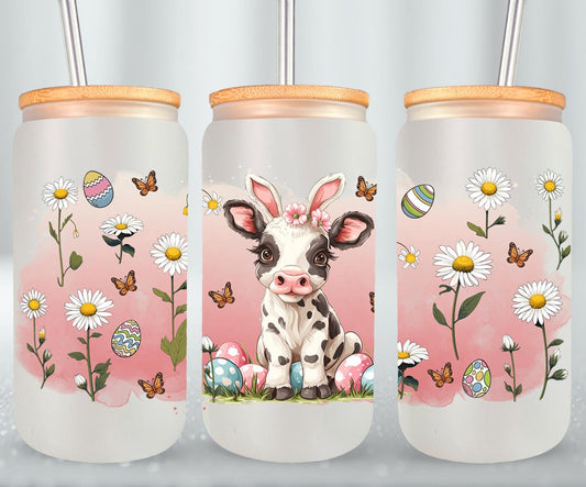 Cow Easter Day-10317 - glass can