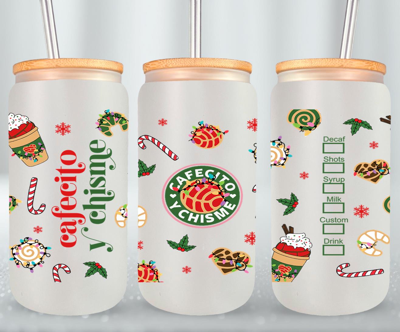 Cafecito y Chisme Christmas-10030 - glass can