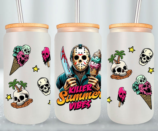 Killer Summer Vibes - glass can