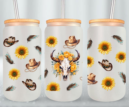 Cow Boy1-10468 - glass can