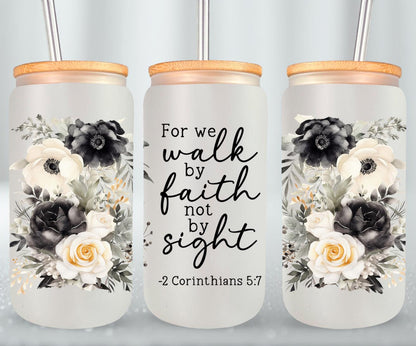 We Walk By Faith-10231 - glass can