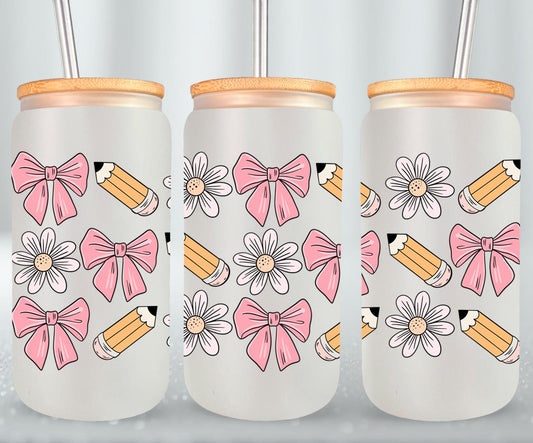 Back to School - glass can