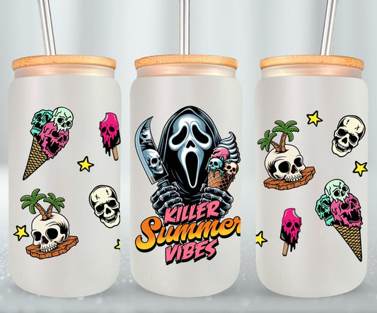 Killer Summer Vibes - glass can