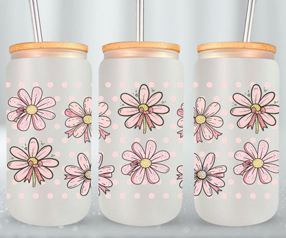 Pink Bow-9991 - glass can