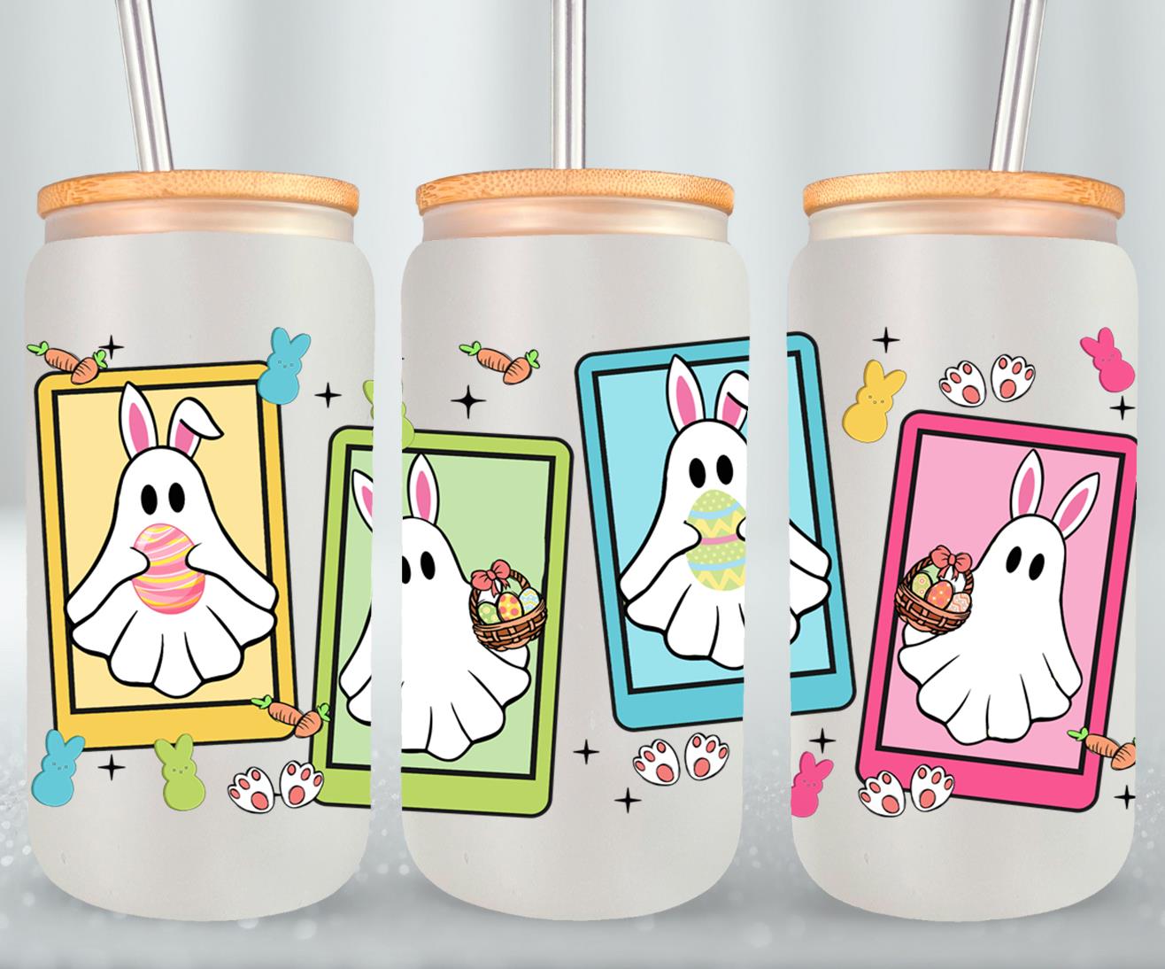 Ghost Easter-10351 - glass can