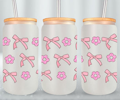 Bow Aesthetic Coquette-10245 - glass can