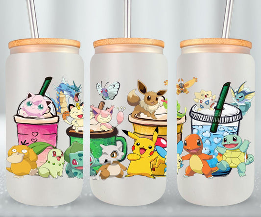 Yellow Electric Rodent - glass can