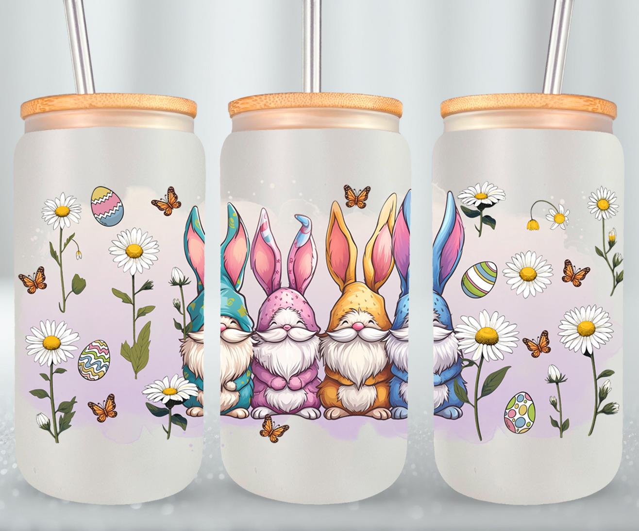 Gnomes Easter Day-10352 - glass can