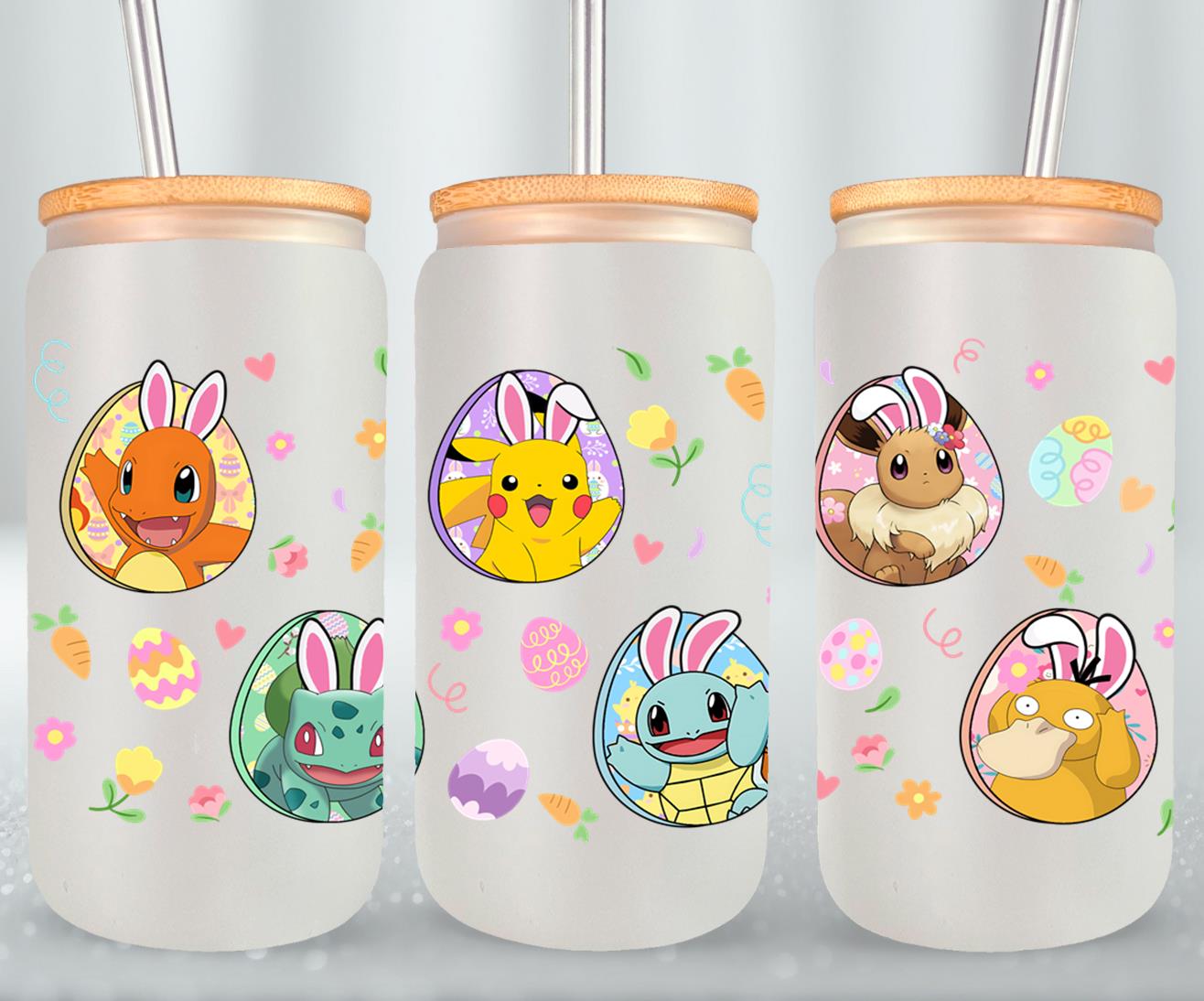 Easter Pokemon-10342 - glass can