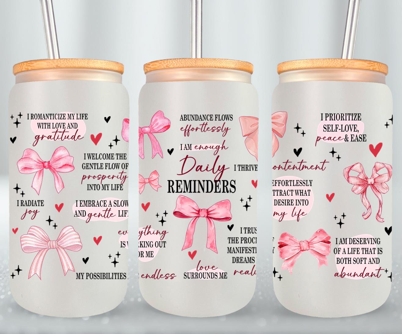 Coquette Daily Reminders-10250 - glass can